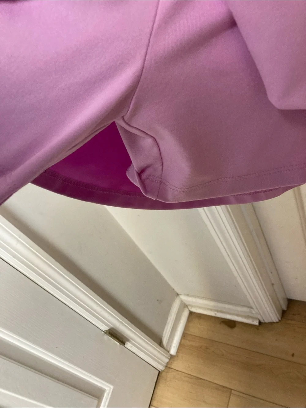 Justice Purple Skater Dress with White Trim